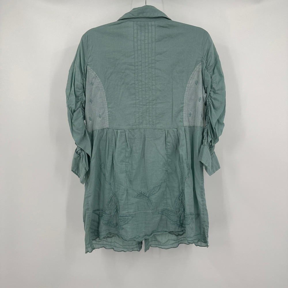 Parsley & Sage Womens Boho Embroidered Tunic Top Size S Relaxed Shabby Chic - Picture 2 of 7
